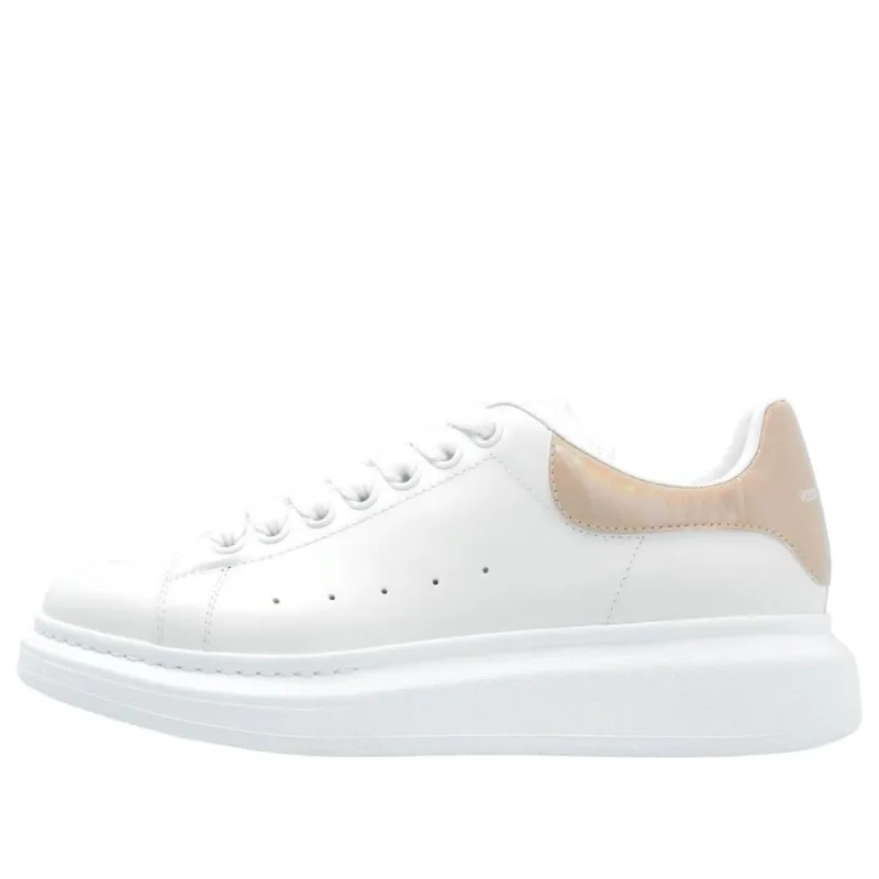 (WMNS) Alexander McQueen Oversized Sneakers 'Beige White' 718233WIEEL9863 sold by KicksCrew