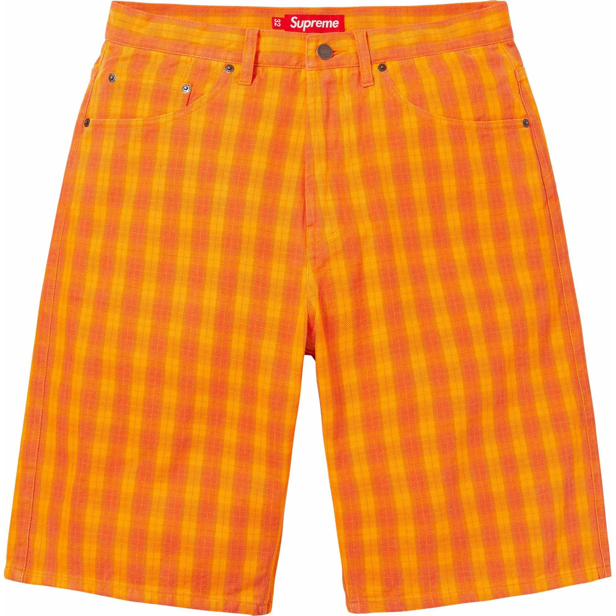 Supreme Plaid Baggy Shorts 'Orange' SUP-SS24-284 sold by KicksCrew product image thumbnail 5