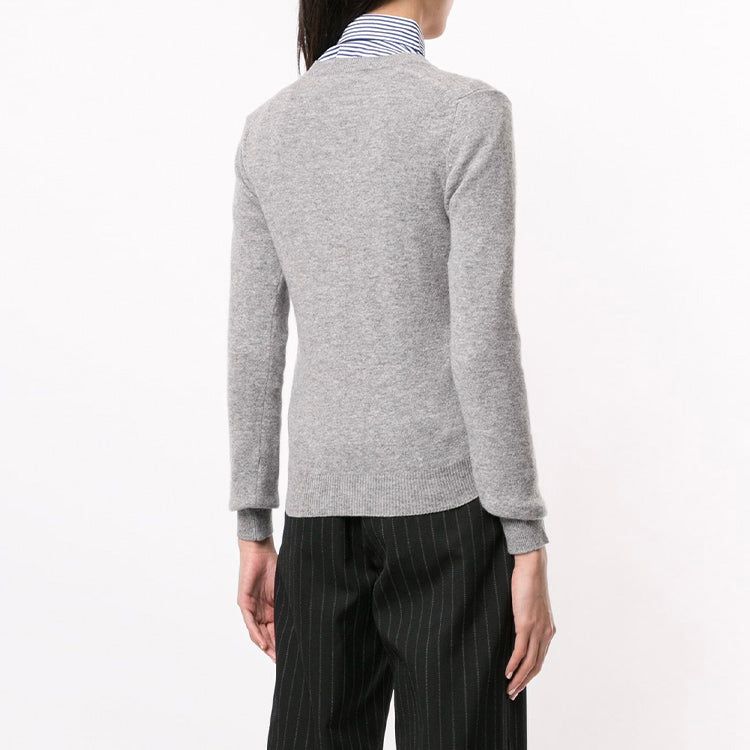 (WMNS) COMME des GARCONS PLAY Cardigan Black Heart 'Grey' AZ-N023-051-2 sold by KicksCrew product image thumbnail 5