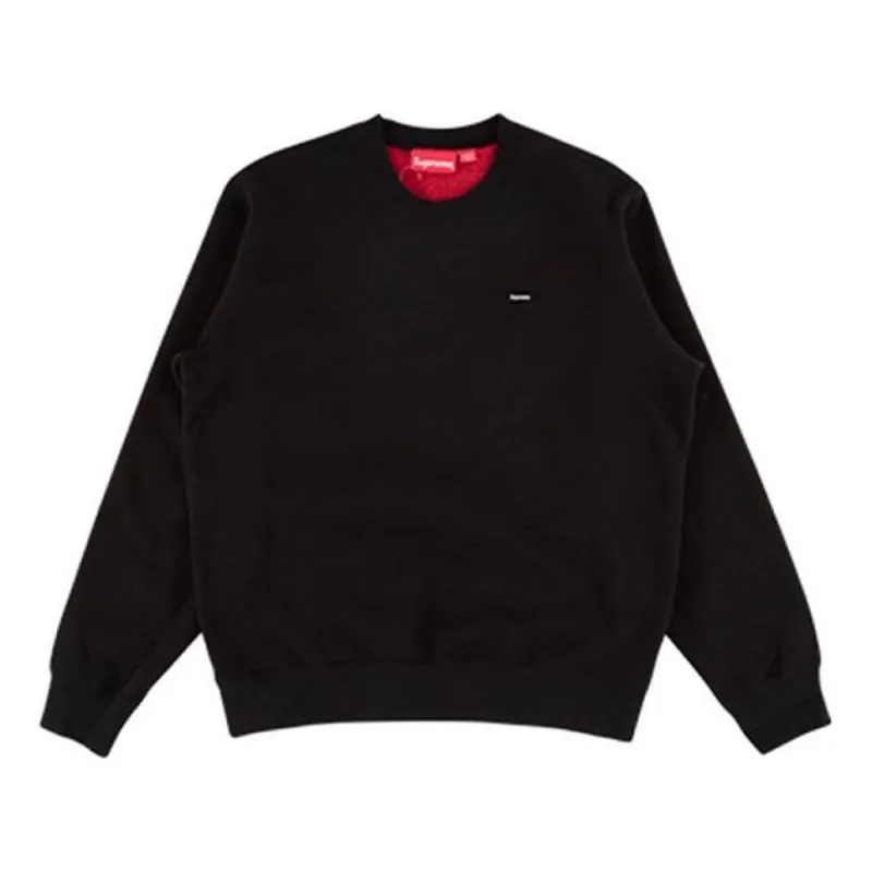 Supreme Contrast Crewneck 'Black' SUP-SS18-682 sold by KicksCrew