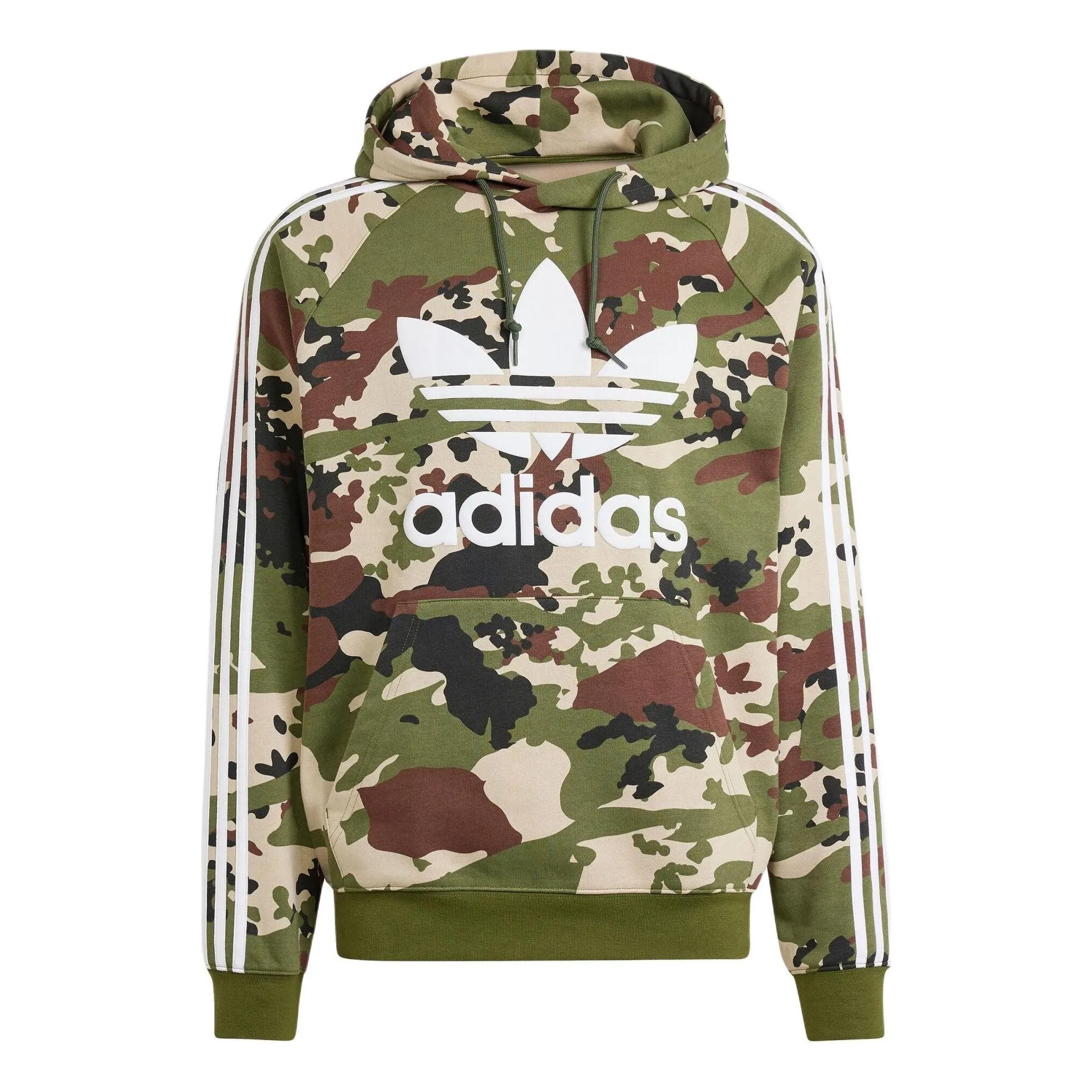 adidas Camo Graphic Hoodie 'Green' IS0209 sold by KicksCrew