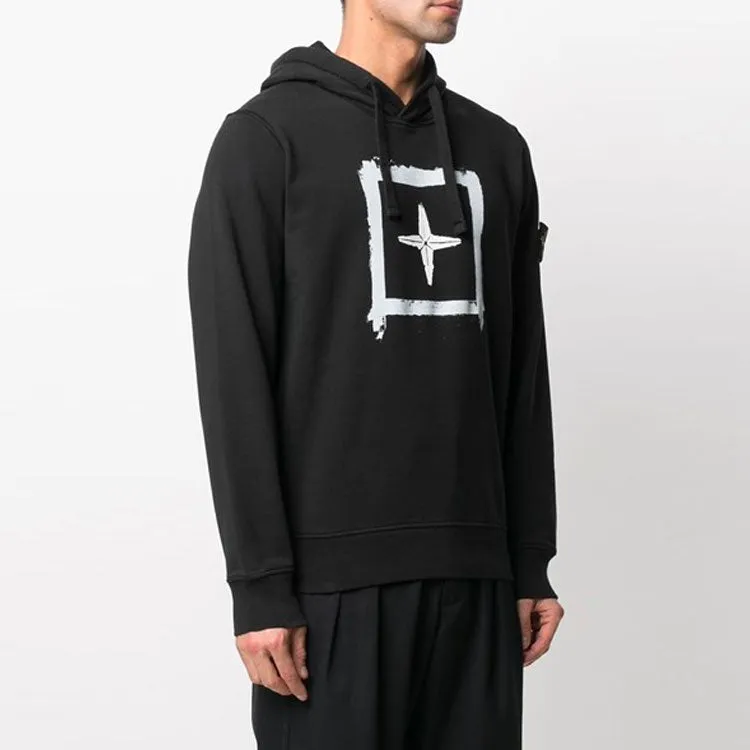 STONE ISLAND Box Print Pullover Hoodie 'Black' 741565894-V0029 sold by KicksCrew product image thumbnail 3