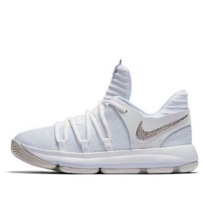 (PS) Nike KD 10 'White Chrome-pure Platinum' 918364-100 sold by KicksCrew
