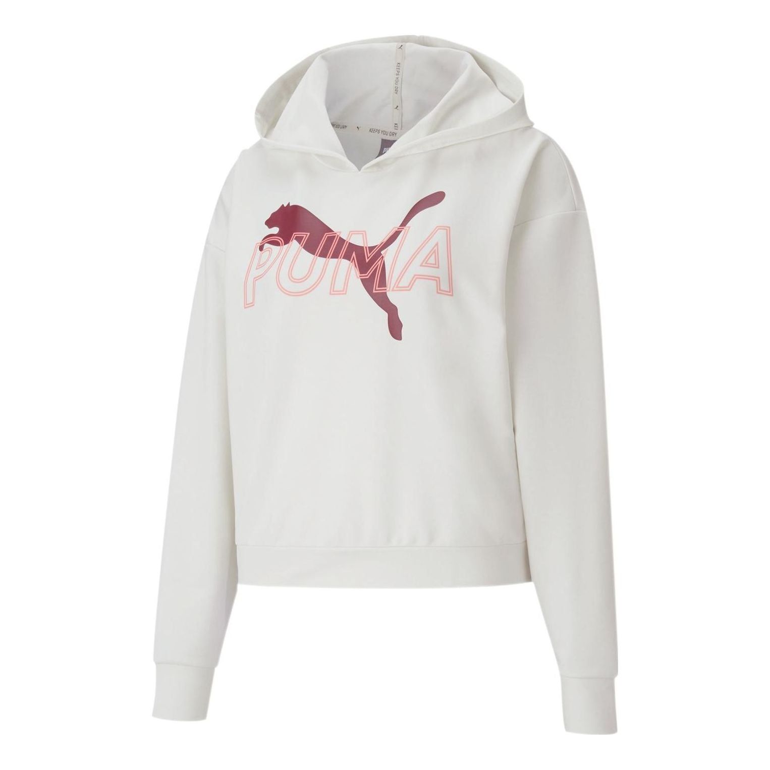 (WMNS) Puma Modern Sports Hoodie 'White Burgundy' 585288-05 sold by KicksCrew