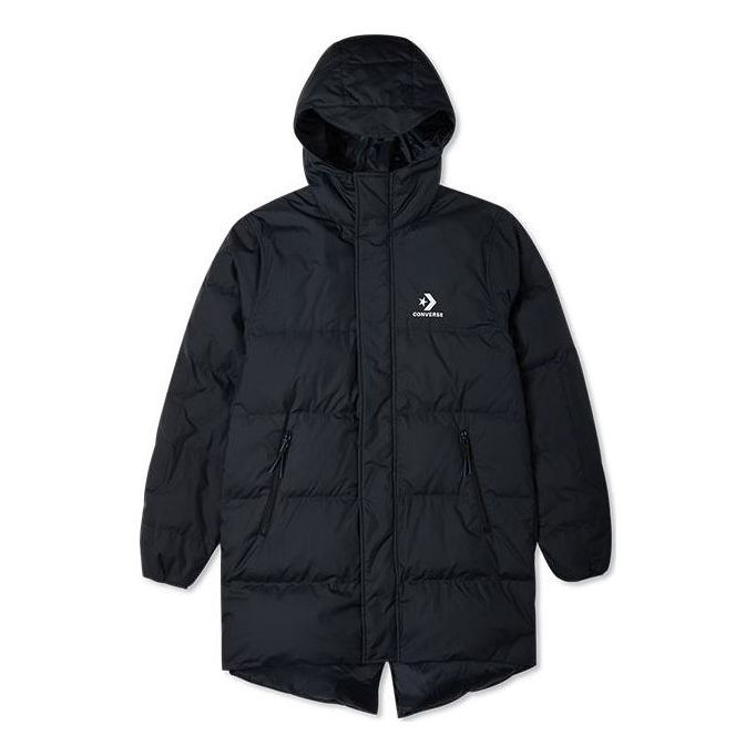 Converse Mid-Length Winter Down Jacket 'Black' 10023754-A01 sold by KicksCrew