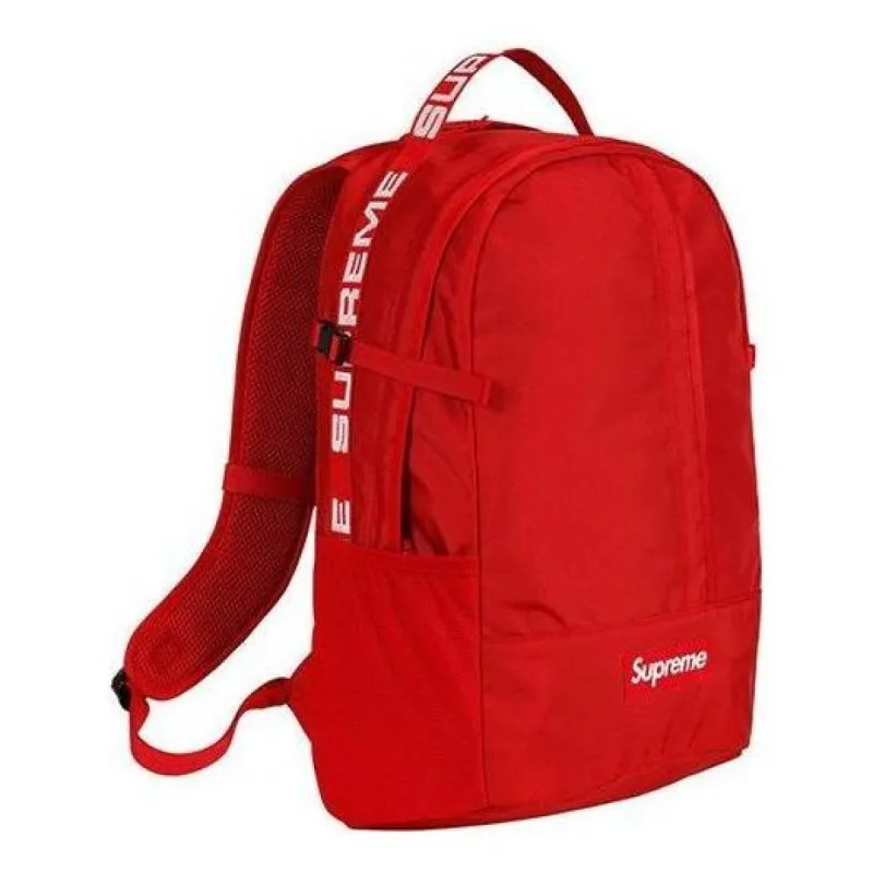 Supreme Backpack 'Red White' SUP-SS18-413 sold by KicksCrew