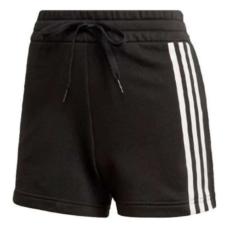 (WMNS) adidas U4U AEROREADY Shorts Asia Sizing 'Black White' GN4972 sold by KicksCrew
