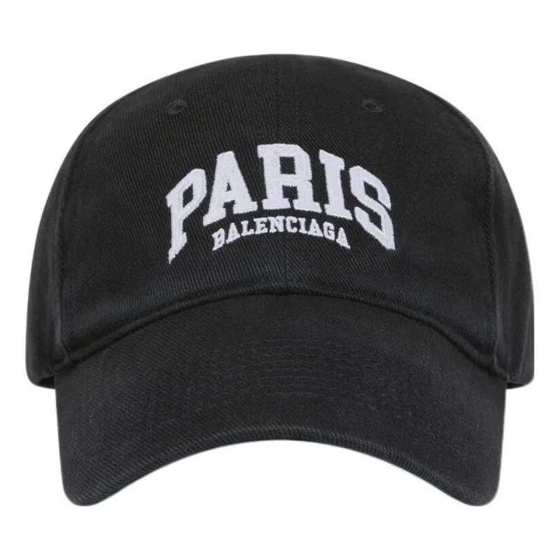 (WMNS) Balenciaga Paris Logo Baseball Cap 'Black White' 680748410B20107 sold by KicksCrew