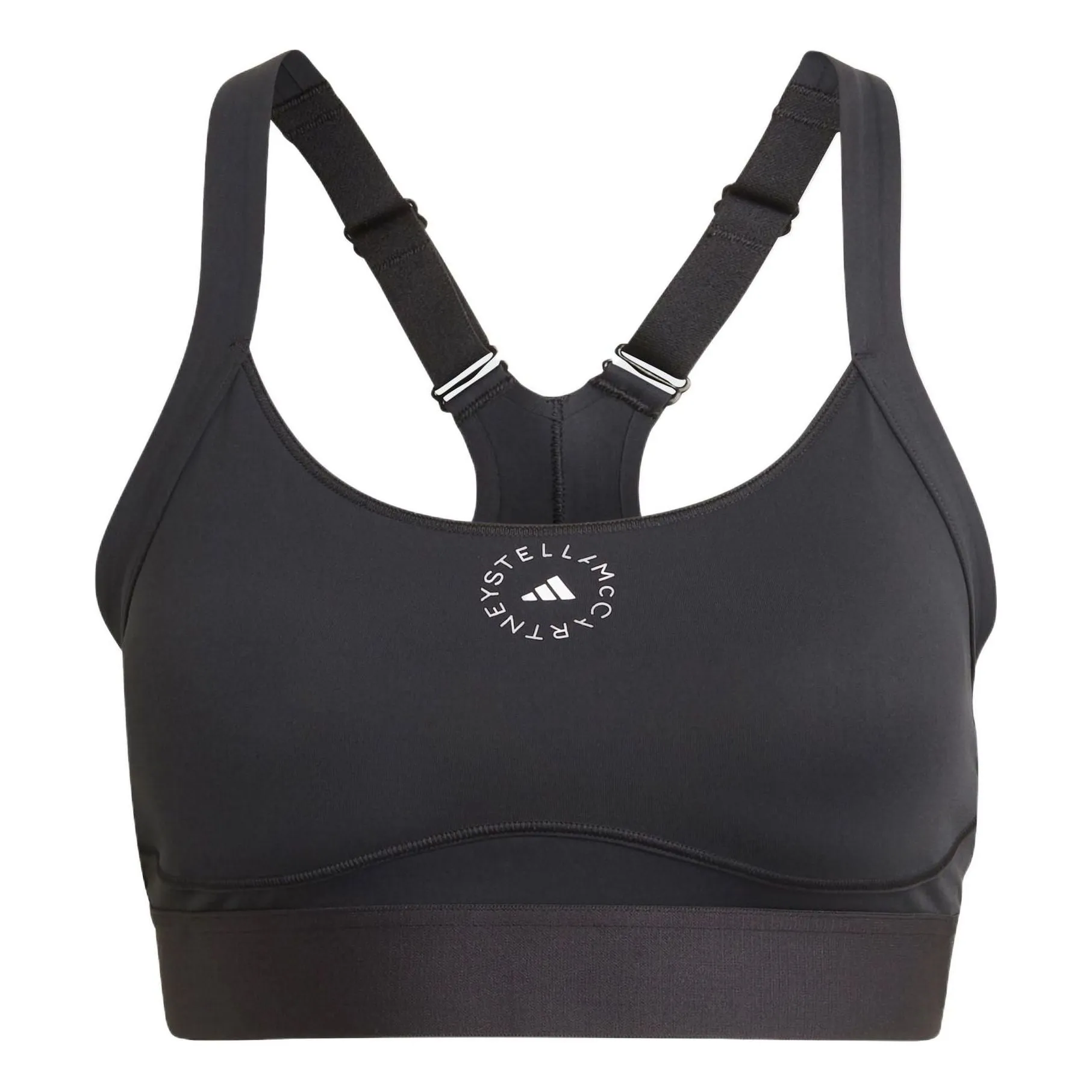 (WMNS) adidas By Stella Mccartney Truepurpose Medium Support Bra 'Black' HD9097 sold by KicksCrew