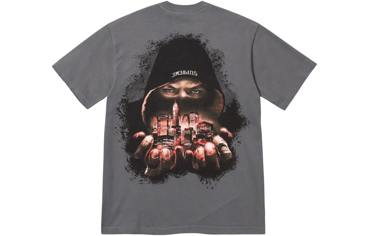 Supreme FW23 Week 7 Fighter T-shirt 'Grey' SUP-FW23-133 sold by KicksCrew product image thumbnail 2