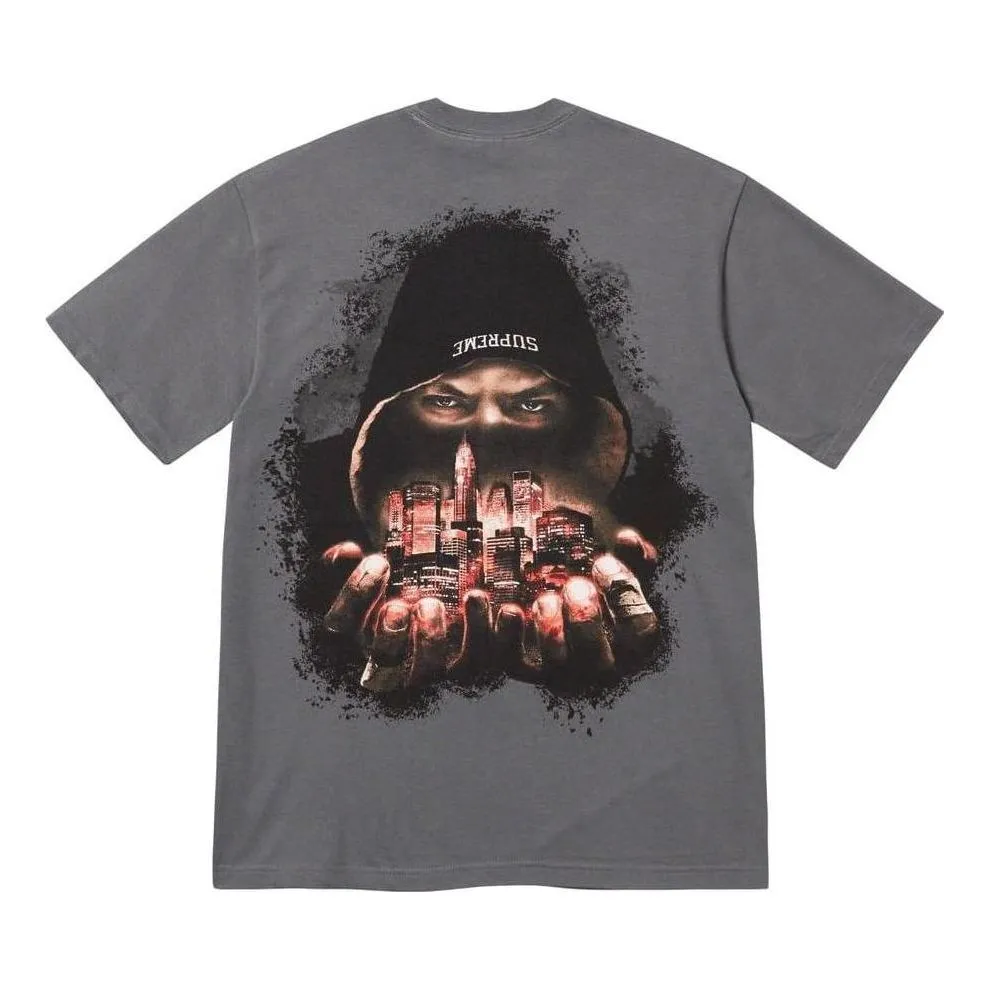 Supreme FW23 Week 7 Fighter T-shirt 'Grey' SUP-FW23-133 sold by KicksCrew