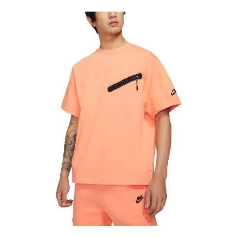Nike Sportswear Solid Straight T-shirt 'Orange' DA0798-835 sold by KicksCrew