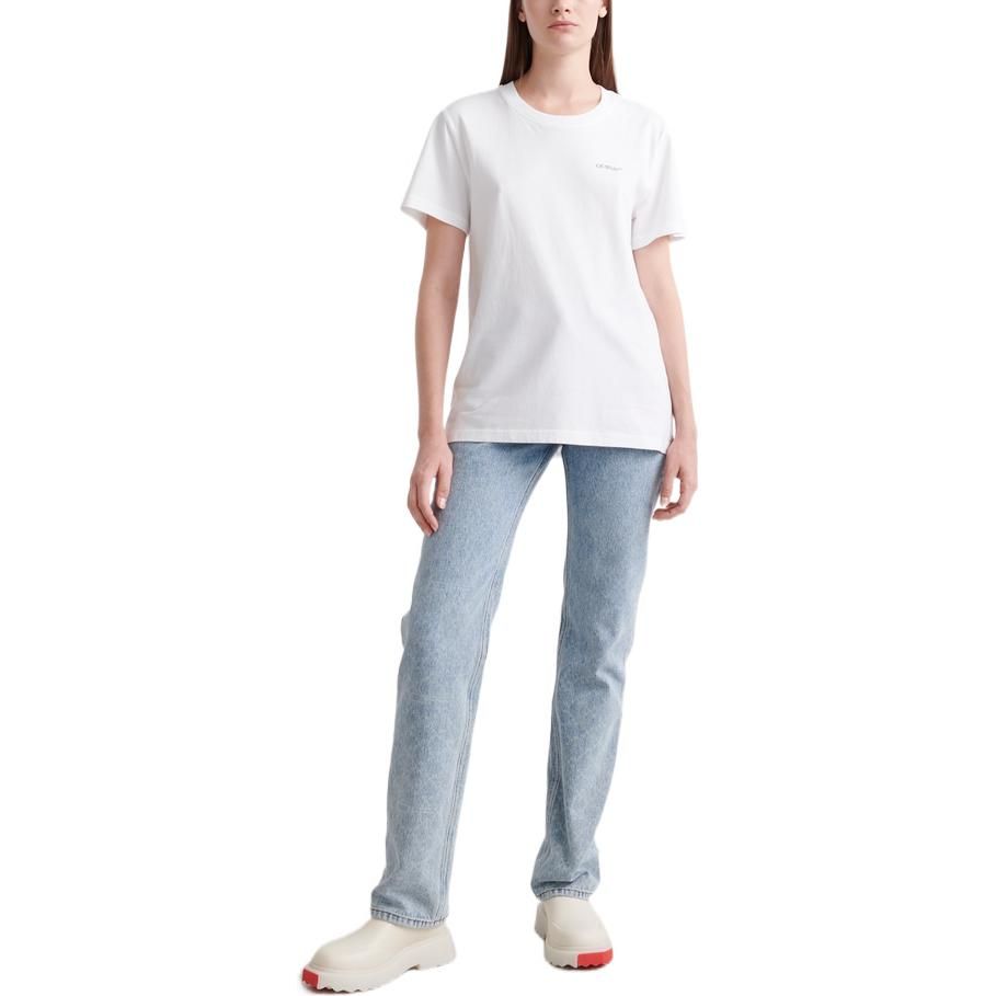(WMNS) Off-White Floral Arrow Short Sleeve T-Shirt 'White' OWAA089S22JER0050184 sold by KicksCrew product image thumbnail 2