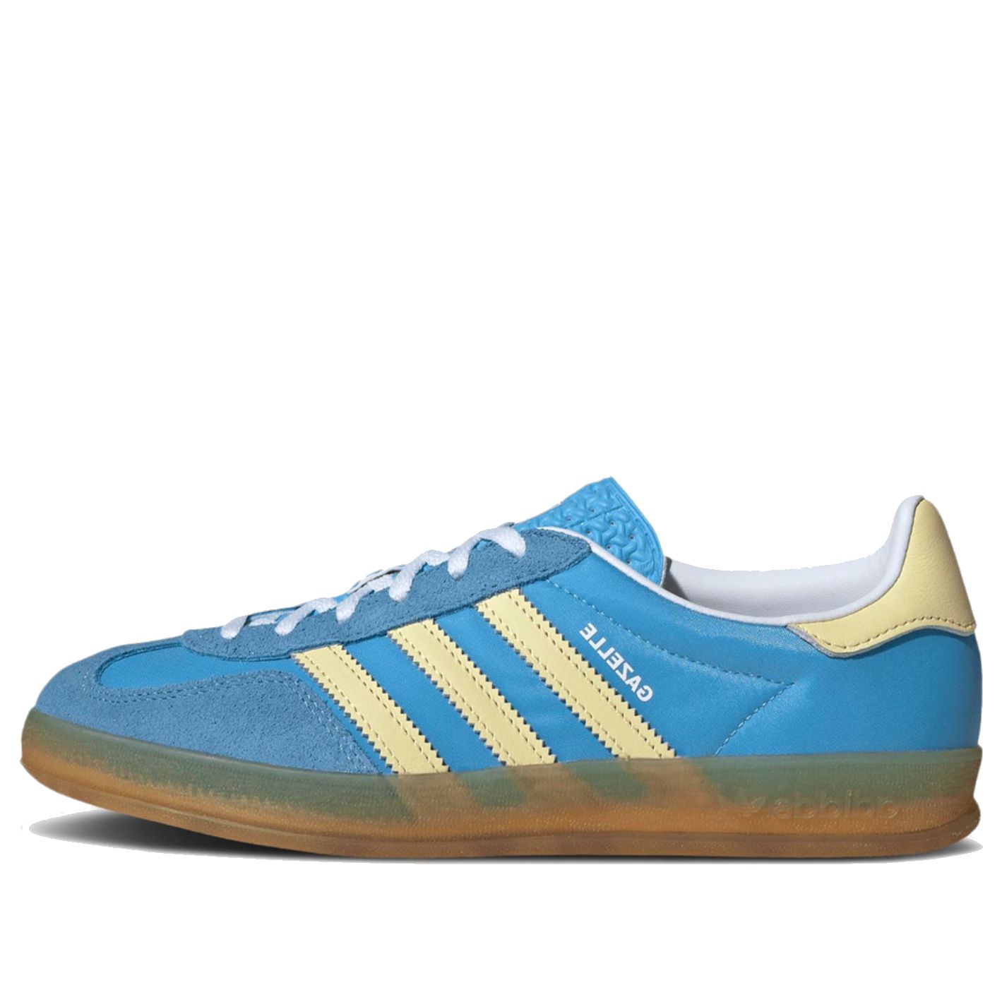 (WMNS) adidas originals Gazelle Indoor 'Blue Burst Yellow' IE2960 sold by KicksCrew
