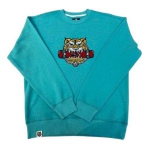Converse New Year Series Tiger Pattern Round Neck Sweatshirt 'Lake Green' 10024319-A03 sold by KicksCrew