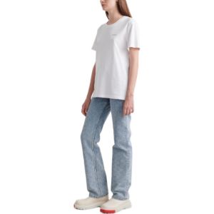 (WMNS) Off-White Floral Arrow Short Sleeve T-Shirt 'White' OWAA089S22JER0050184 sold by KicksCrew