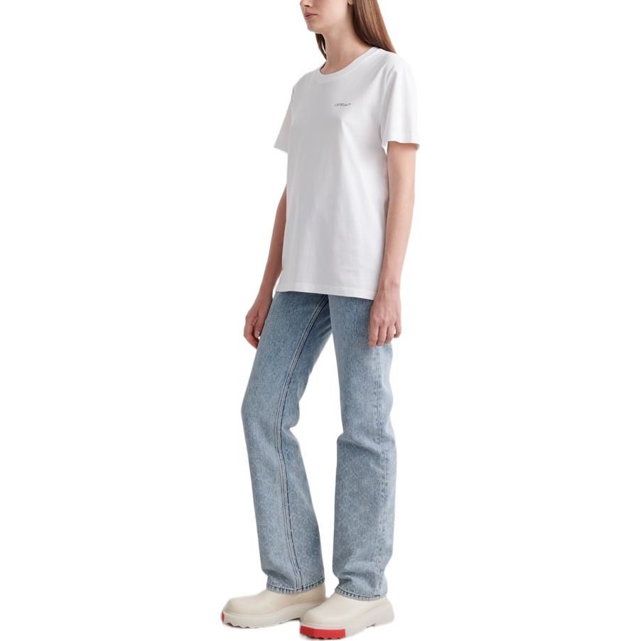 (WMNS) Off-White Floral Arrow Short Sleeve T-Shirt 'White' OWAA089S22JER0050184 sold by KicksCrew product image thumbnail 4