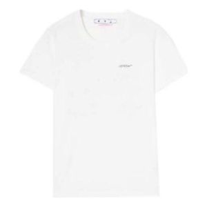 (WMNS) Off-White Floral Arrow Short Sleeve T-Shirt 'White' OWAA089S22JER0050184 sold by KicksCrew