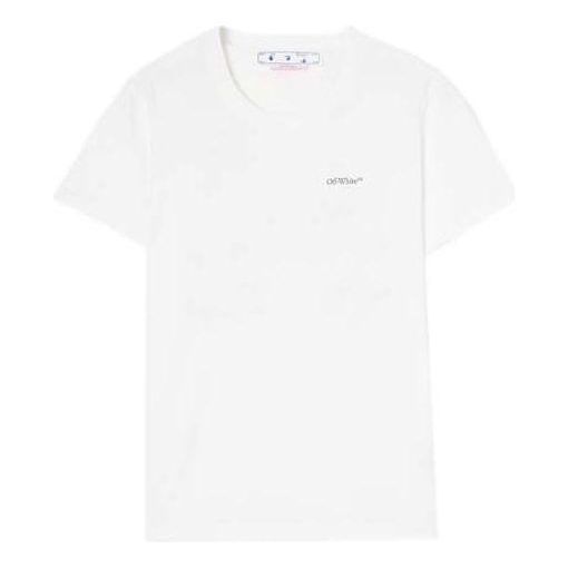 (WMNS) Off-White Floral Arrow Short Sleeve T-Shirt 'White' OWAA089S22JER0050184 sold by KicksCrew