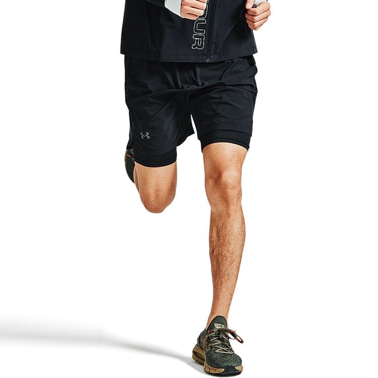 Under Armour Launch Run 2-in-1 Shorts 'Black' 1361497-001 sold by KicksCrew product image thumbnail 4