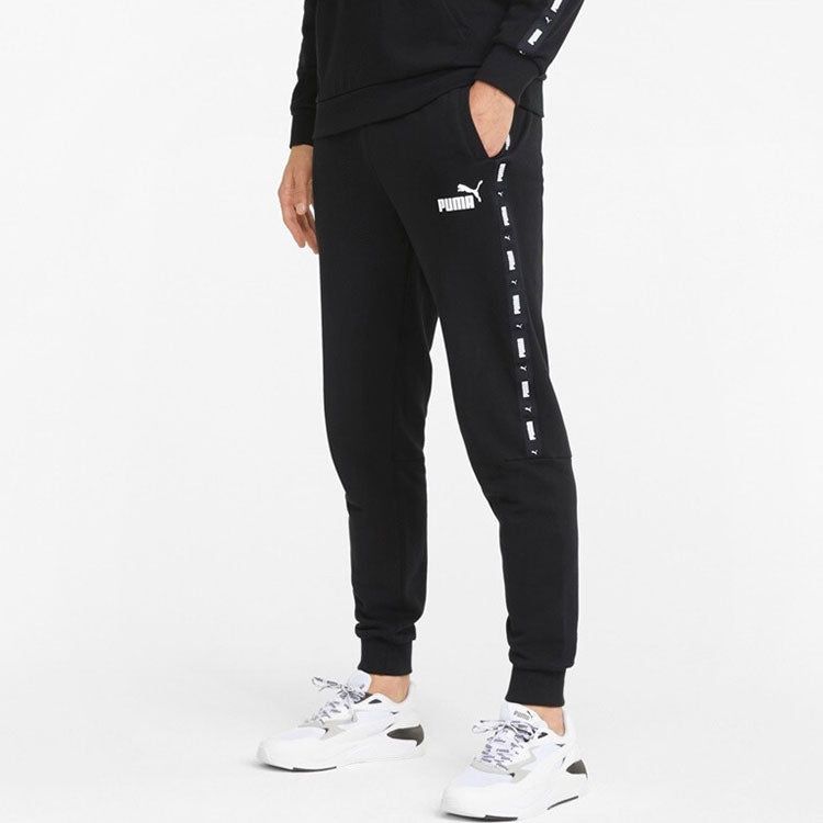 Puma Ess+ Tape Sweatpants 'Black' 849535-01 sold by KicksCrew product image thumbnail 4