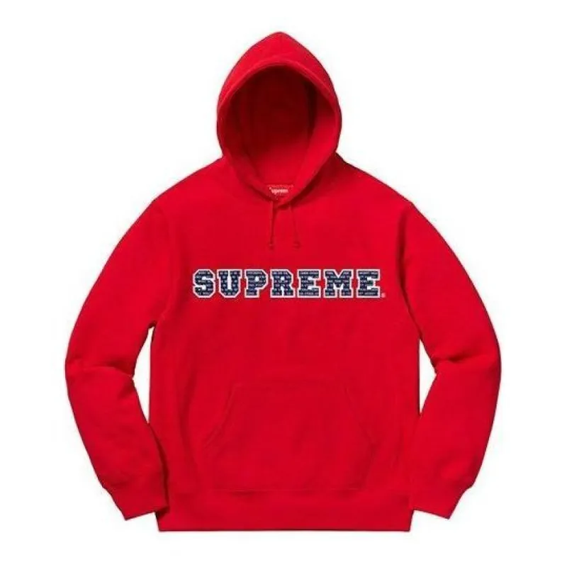 Supreme FW19 Week 1 The Most Hooded Sweatshirt logo 'Red' SUP-FW19-008 made by Supreme