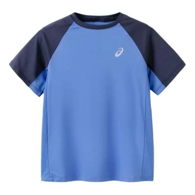 (GS) ASICS Logo T-Shirt 'Two Toned Blue' 332241173083-8851 sold by KicksCrew