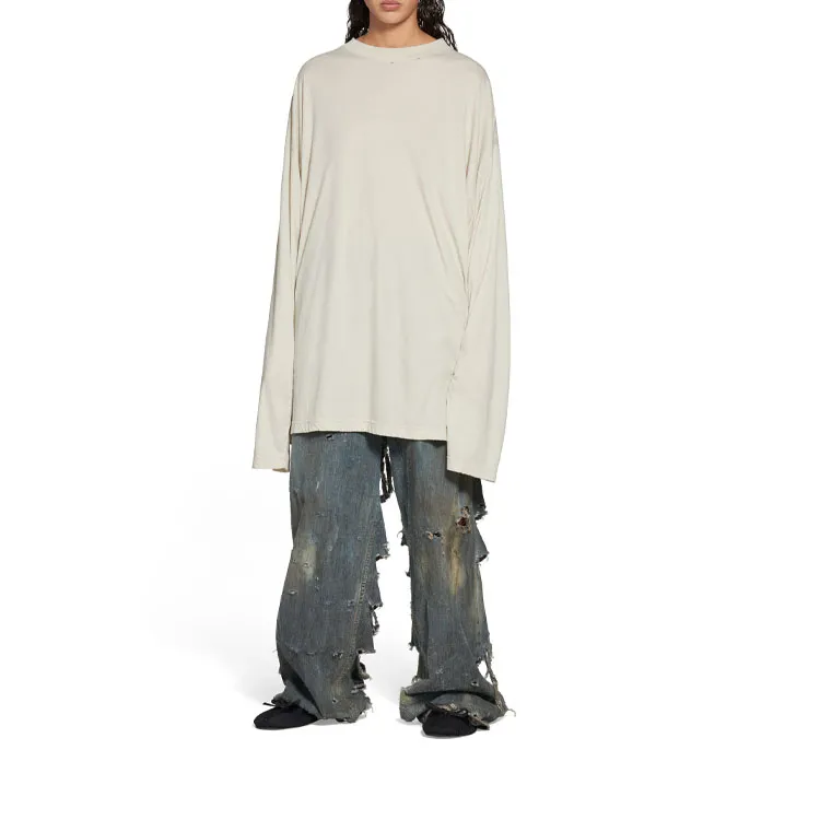 Balenciaga Long Sleeve T-shirt Oversized 'Off White' 739783TOVF49199 sold by KicksCrew product image thumbnail 3