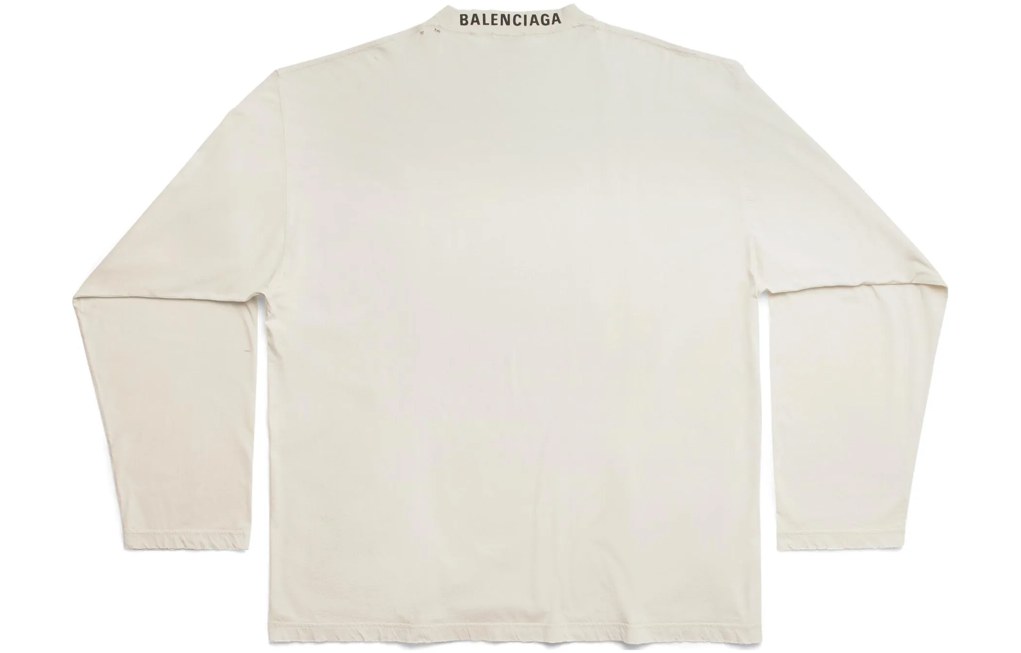 Balenciaga Long Sleeve T-shirt Oversized 'Off White' 739783TOVF49199 sold by KicksCrew product image thumbnail 2