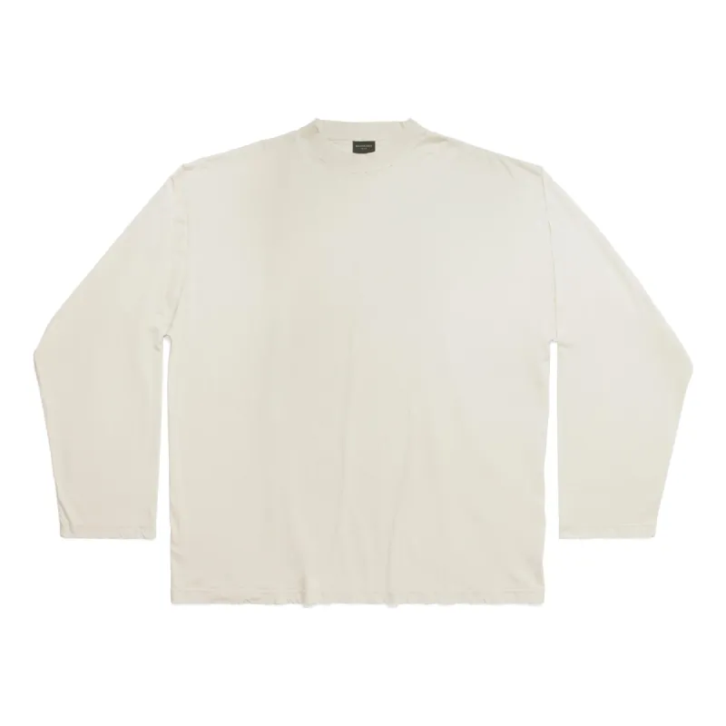 Balenciaga Long Sleeve T-shirt Oversized 'Off White' 739783TOVF49199 sold by KicksCrew