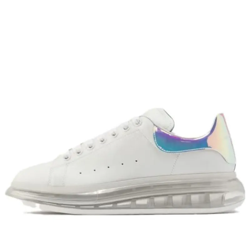 Alexander McQueen Iridescent Oversized Sneakers 'White Clear Sole' 610812WHXM29071 sold by KicksCrew
