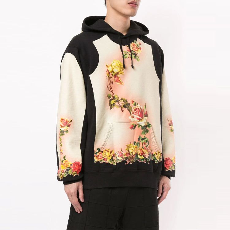 Supreme x Jean Paul Gaultier Floral Print Hooded Sweatshirt 'White Black Yellow' SUP-SS19-776 sold by KicksCrew product image thumbnail 5