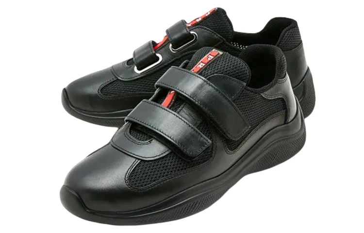 (WMNS) PRADA Sport Leather Sneakers 'Black' 1E796I_6GW_F0002 sold by KicksCrew product image thumbnail 2