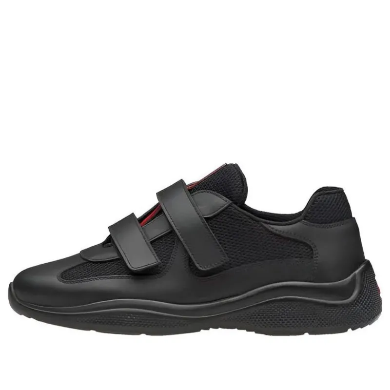 (WMNS) PRADA Sport Leather Sneakers 'Black' 1E796I_6GW_F0002 sold by KicksCrew