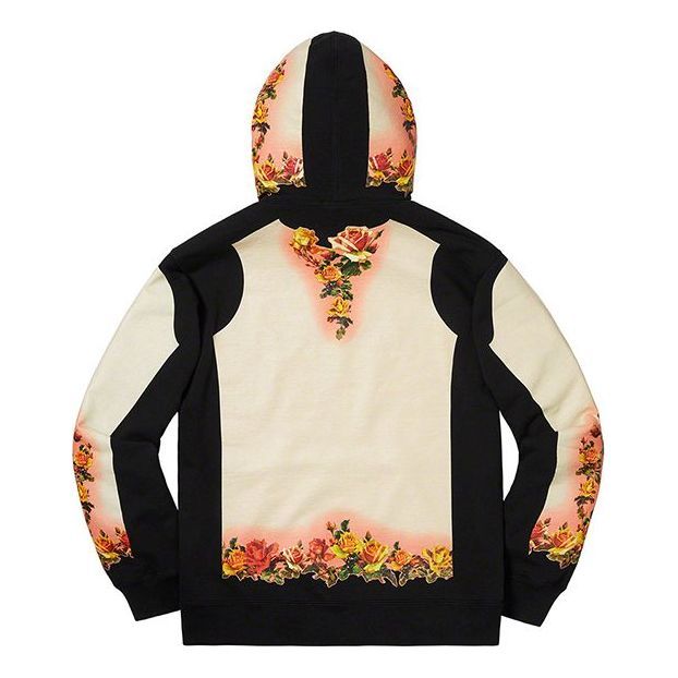 Supreme x Jean Paul Gaultier Floral Print Hooded Sweatshirt 'White Black Yellow' SUP-SS19-776 sold by KicksCrew product image thumbnail 2