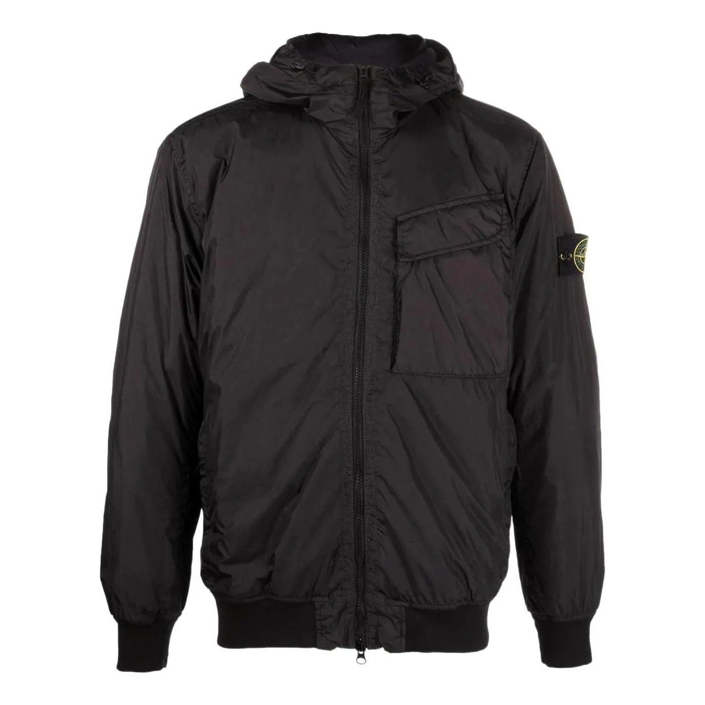 STONE ISLAND Pocket Detail Crinkle Reps Jacket 'Black' 771540723-V0029 sold by KicksCrew