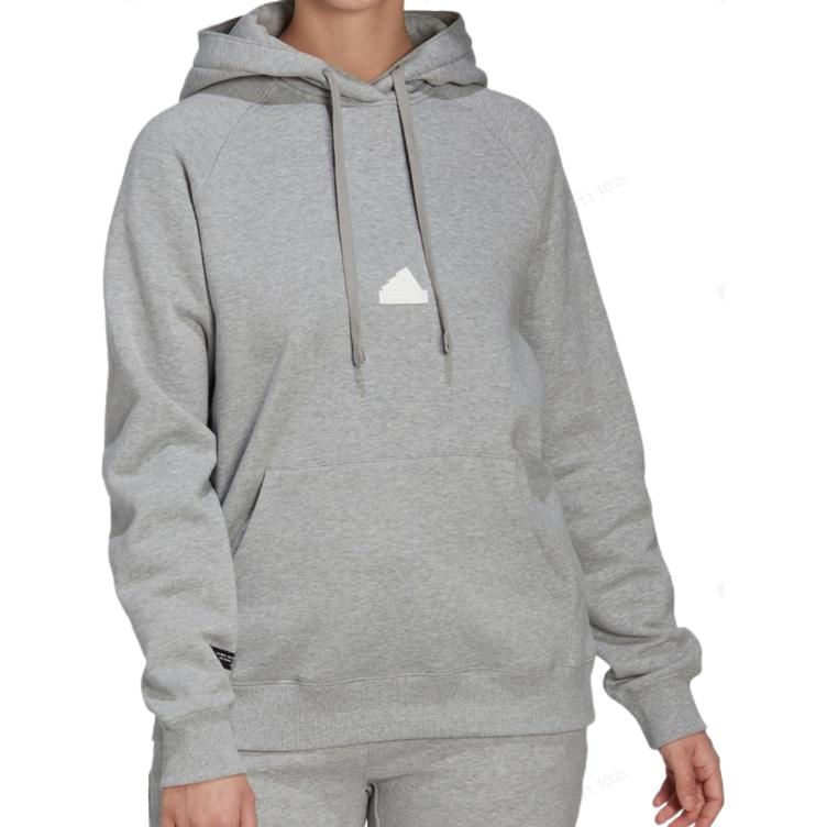 (WMNS) adidas Oversized Hooded Sweatshirt 'Grey' HG4358 sold by KicksCrew product image thumbnail 3