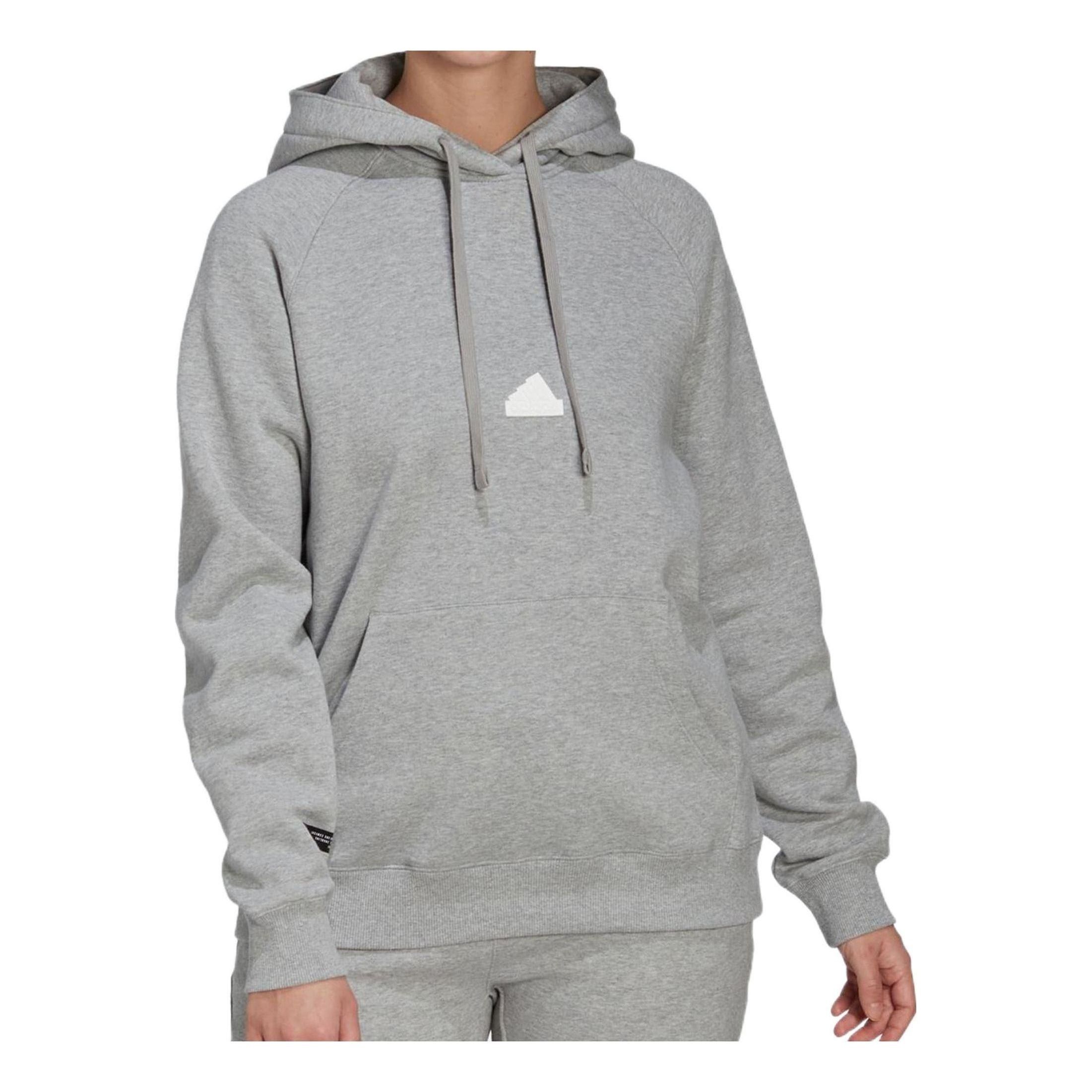 (WMNS) adidas Oversized Hooded Sweatshirt 'Grey' HG4358 sold by KicksCrew