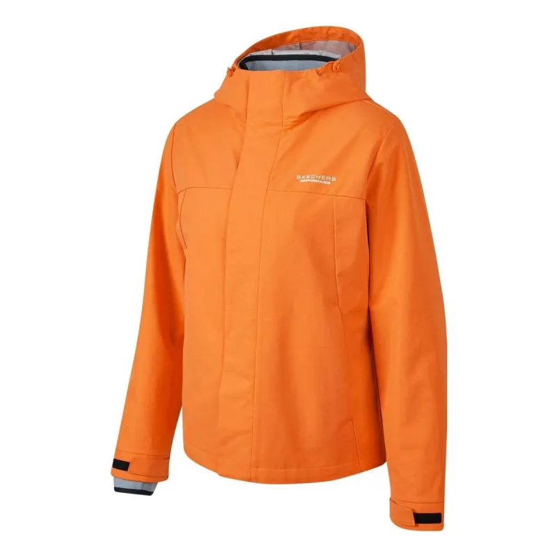(WMNS) Skechers Solid Color Zipper 3-In-1 Jacket 'Orange Teal' P423W186-00S6 sold by KicksCrew