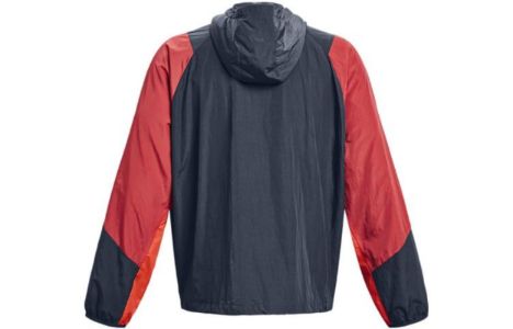 Under Armour Rush Woven 1/2 Zip Anorak Jacket 'Red Grey' 1377183-044 sold by KicksCrew