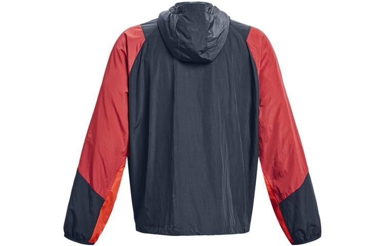 Under Armour Rush Woven 1/2 Zip Anorak Jacket 'Red Grey' 1377183-044 sold by KicksCrew product image thumbnail 2