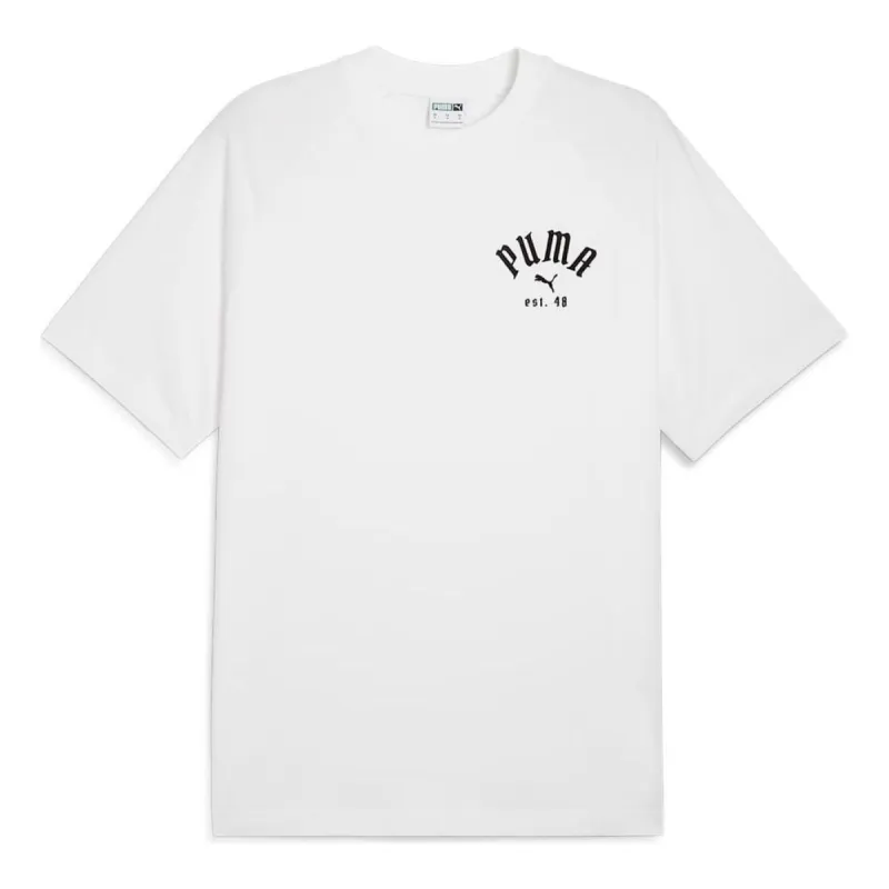 PUMA Play Loud Classics Relaxed Graphic T-shirt 'White' 626767-02 sold by KicksCrew