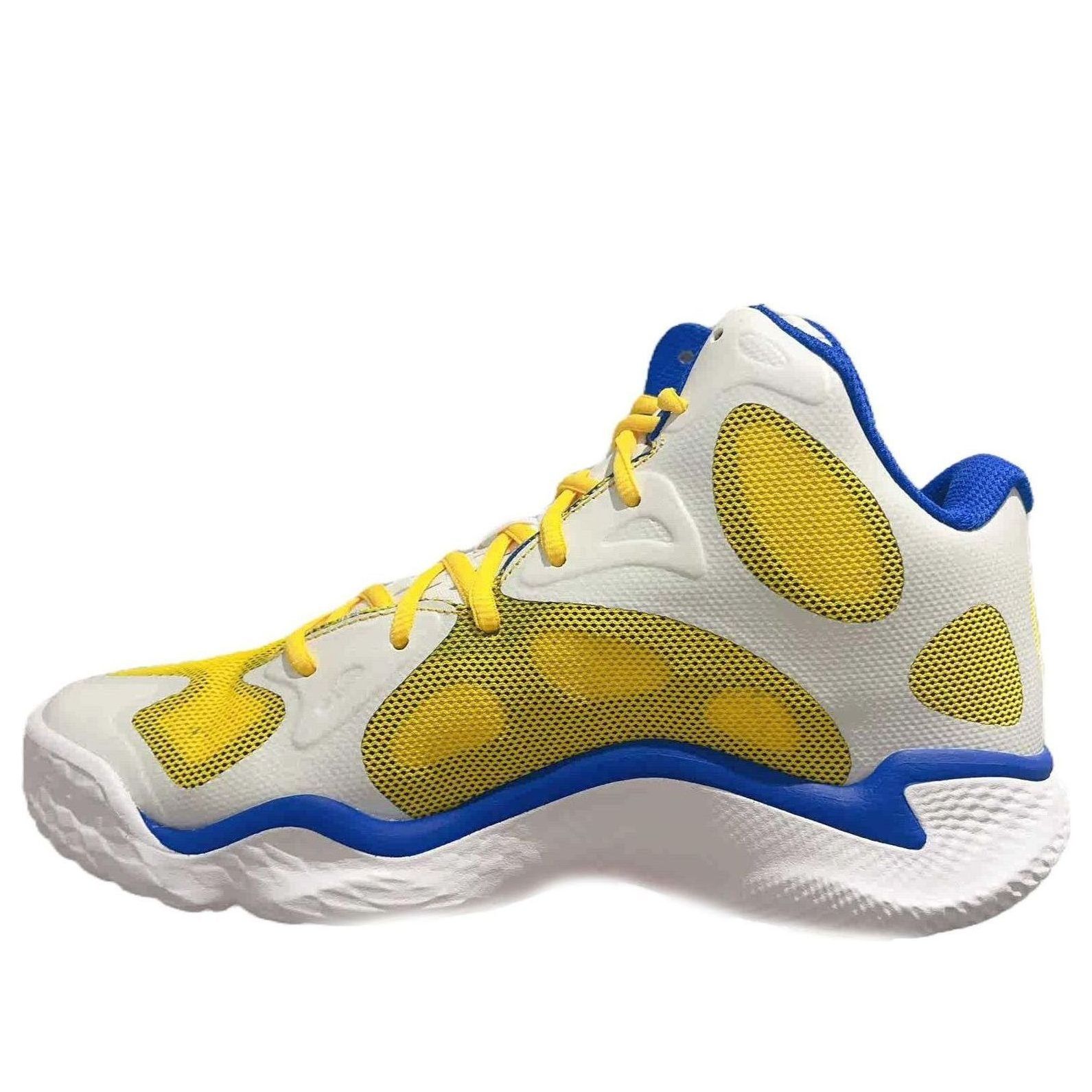 Under Armour Spawn FloTro Basketball Shoes 'White Yellow Blue' 3026640-100 sold by KicksCrew