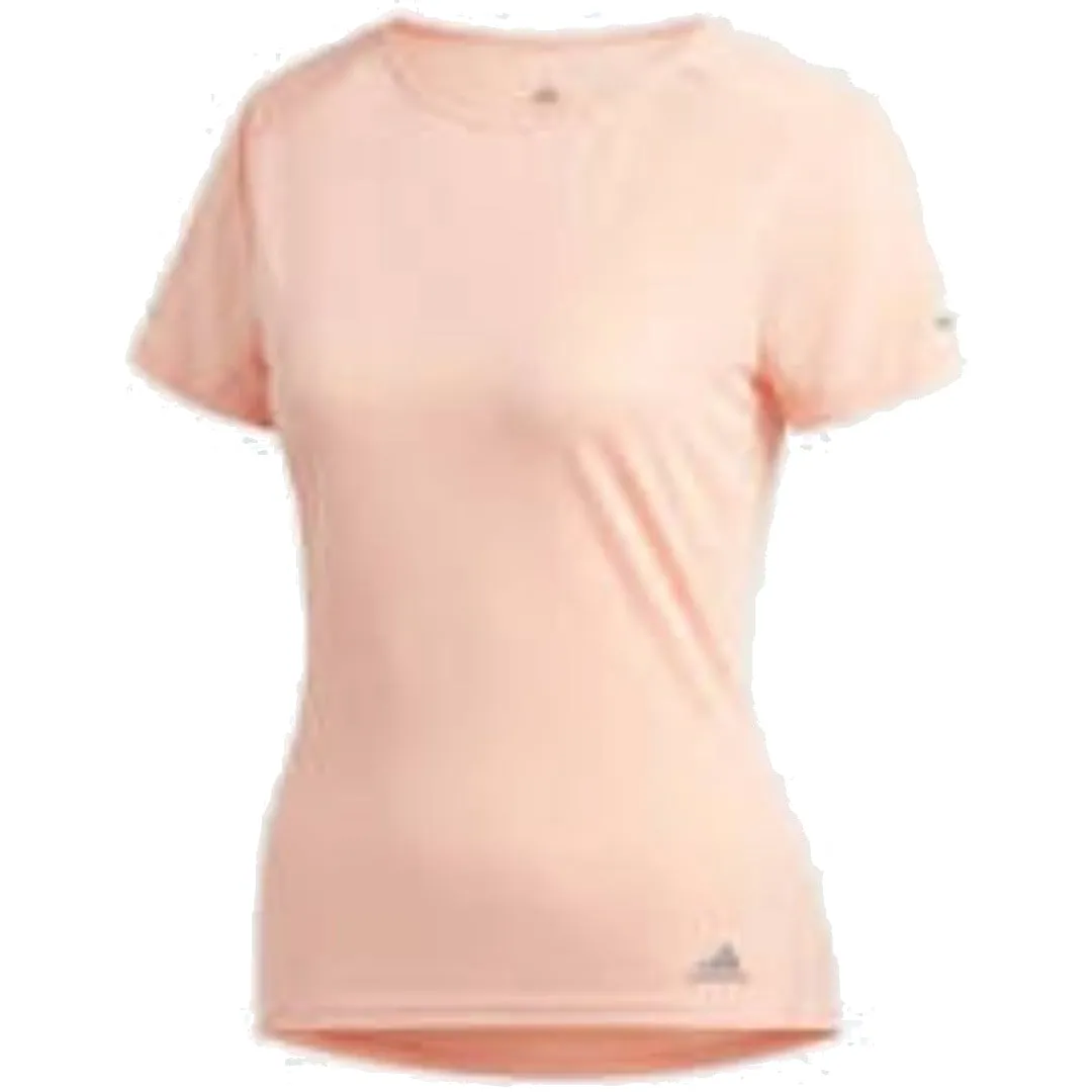 (WMNS) adidas Run T-Shirt Asia Sizing 'Pink' EI6499 sold by KicksCrew
