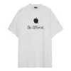 Balenciaga Be Different T-Shirt 'White Black' 712398TNVB39784 sold by KicksCrew