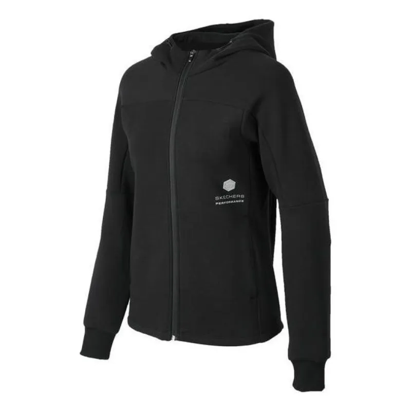 (WMNS) Skechers Casual Jacket 'Black' P423W009-0018 sold by KicksCrew