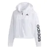 (WMNS) adidas Windbreaker Track Top 'White  Black' GD4612 sold by KicksCrew