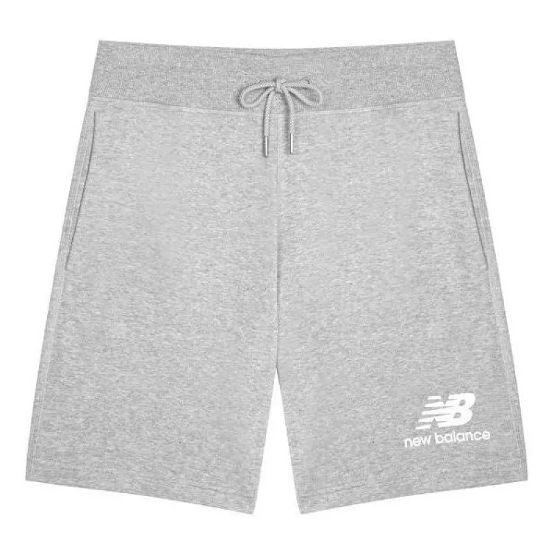 New Balance Essentials Stacked Logo Suit Shorts 'Grey' AMS03558-AG sold by KicksCrew