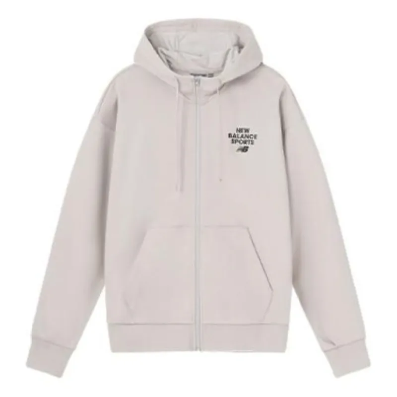 New Balance Sportswear Hooded Jacket 'Beige Black' 6DD12033-LBE sold by KicksCrew