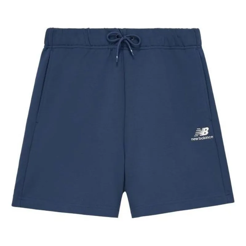 New Balance Logo Cotton Shorts 'Blue' 5VD24213-NV sold by KicksCrew